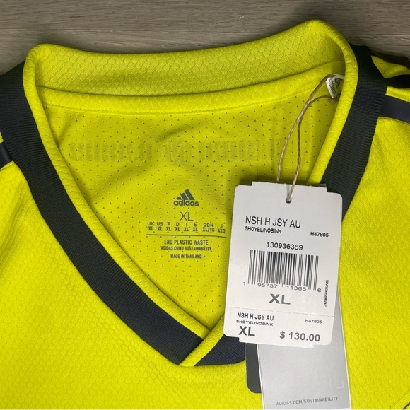 Adidas Nashville SC 22/23 Authentic Home Jersey “Shock Yellow” - Picture 5 of 8